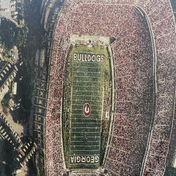 Georgia Bulldogs Stanford Stadium Tapestry Throw 60” x 48”  College Football - Picture 2 of 5